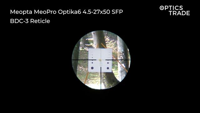 Meopta MeoPro Optika6 4.5-27x50 SFP Reticle BDC | Optics Trade Reticle Subtensions