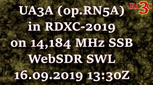 UA3A (op.RN5A) in Russian DX Contest on 14.184 MHz SSB - WebSDR SWL