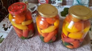 НЕВЕРОЯТНО ВКУСНЫЕ МАРИНОВАННЫЕ ПОМИДОРЫ.