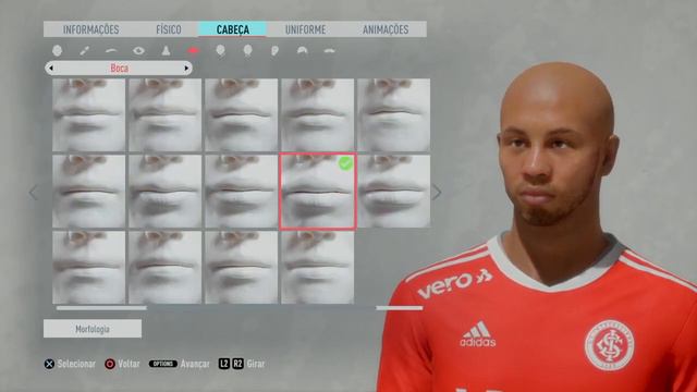 Tutorial face  stats Patrick Internacional FIFA 20