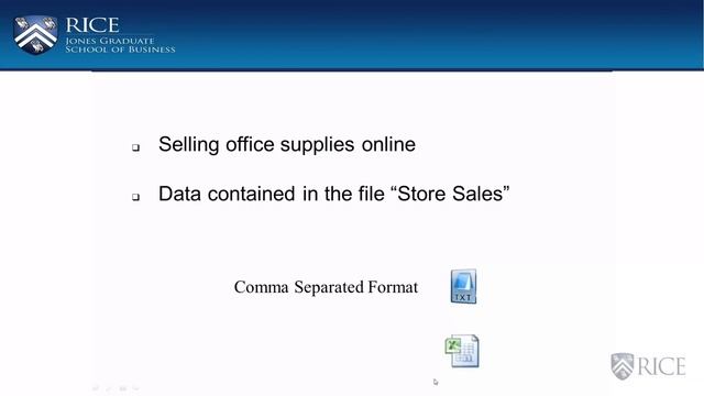 Reading Data into Excel - Introduction to Data Analysis Using Excel by Rice University #2