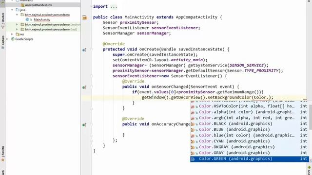 Android Basic Tutorial 36 (sensor)