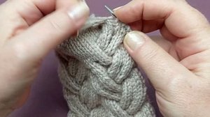 Закрытие петель на объемных косах