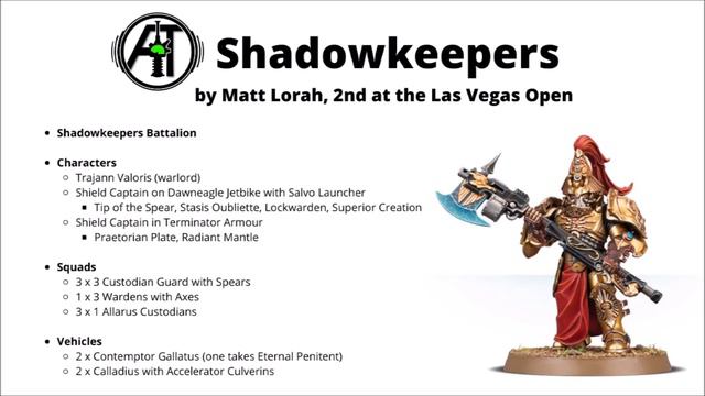 Adeptus Custodes Army Lists - Competitive Tournament Lists Reviewed смотреть онлайн