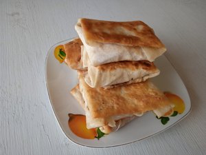 Быстрый завтрак из лаваша