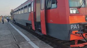 РА-1. Великий Новгород - Рогавка. Пригородный дизель -поезд. Рельсовый автобус.