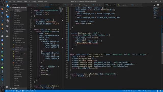 #06 Интернационализация (Разработка Telegram бота на NodeJS) смотреть онлайн