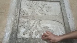 Из картона в  панно барельеф/Дерево на стене.  From cardboard to bas-relief panels/Tree on the wall