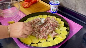 Картошка с фаршем в духовке. Очень вкусно ?