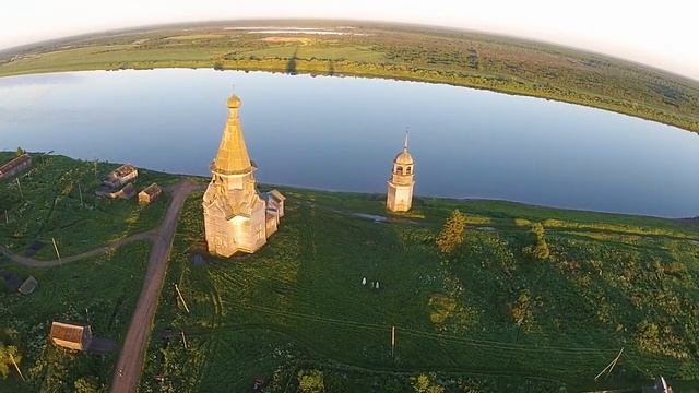 Архангельская область, Пияла. Церковь Вознесения Господня. смотреть онлайн