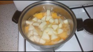 Тыквенный суп-пюре с картофелем. Очень вкусный и легкий суп.