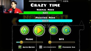 ПОЧЕМУ ЭТОТ УРОВЕНЬ ДО СИХ ПОР НЕ ОЦЕНИЛИ?!? ПРОХОЖДЕНИЕ CRAZY TIME! ► Geometry Dash #53