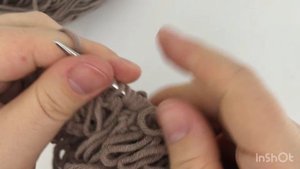 Узор «Мех» спицами, вытянутые петли, самый эффектный узор в вязании! Подробный мастер-класс.