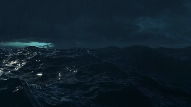 Thunderstorm sounds for sleep with rain, ocean waves, and thunder and lightning sounds смотреть онлайн