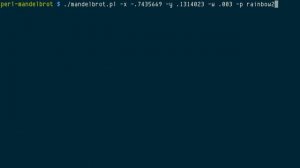 perl-mandlebrot, interactive Mandelbrot set explorer in terminal