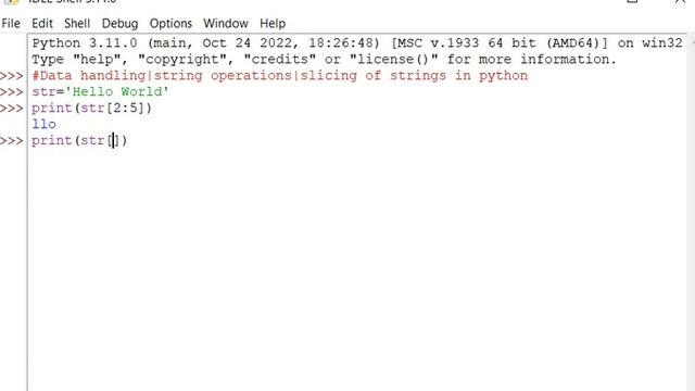 Python programming tutorial-Ep16 : Data handling|#string slicing in python #tricks