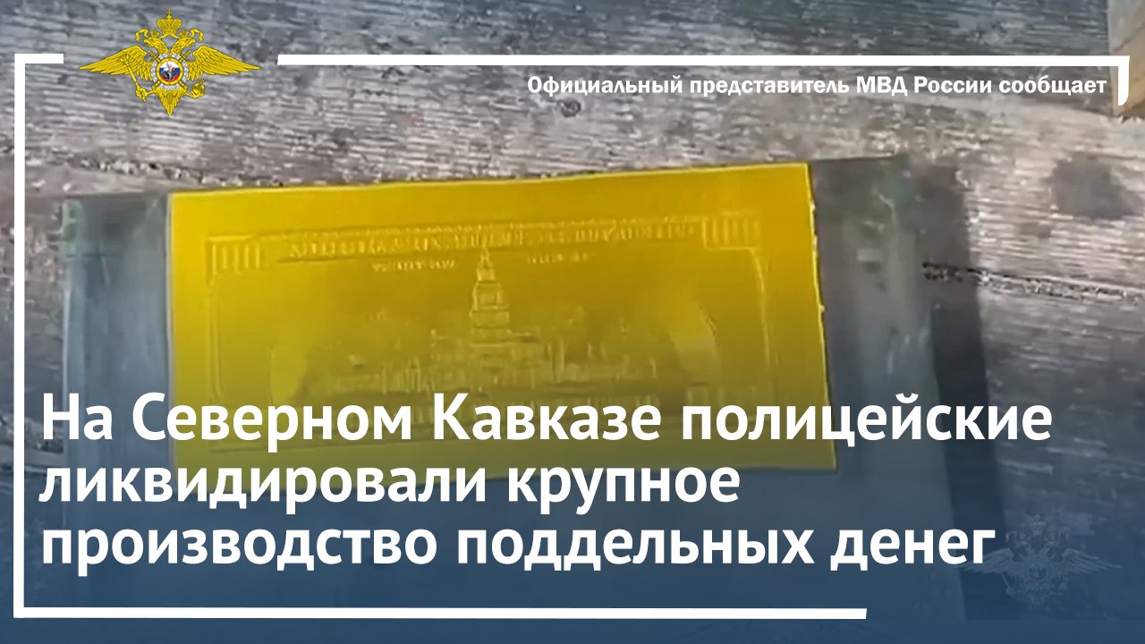 На Северном Кавказе полицейские ликвидировали крупное производство поддельных денег