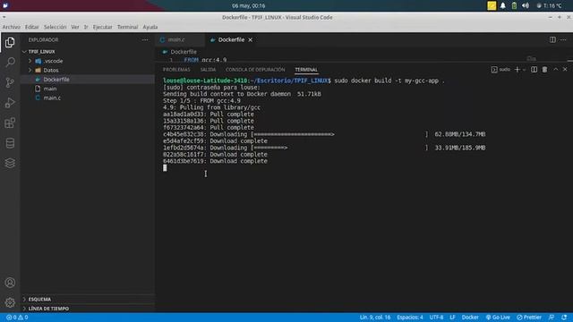 1 - TPIF de C en Docker смотреть онлайн