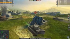 ТИГР 2 TIGER 2 В WORLD OF TANKS BLITZ.  ТОПОВЫЙ БОЙ С ОТЛИЧНЫМИ РЕЗУЛЬТАТАМИ