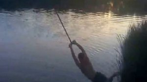 Прыжки в речку с тарзанки