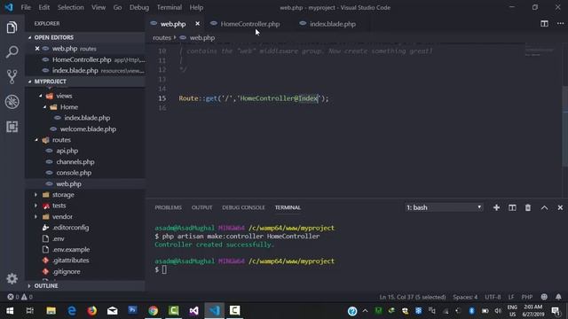 6-Controllers and Views in Laravel || Laravel Framework 5.8 Tutorial (Urdu/Hindi)