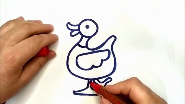 How to draw Duck step by step / Как нарисовать Утку поэтапно смотреть онлайн