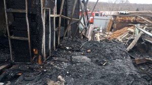 Пожар в пос. Трудовое.