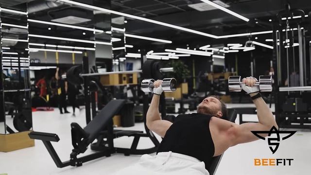 Жим гантелей на скамье 30 градусов смотреть онлайн