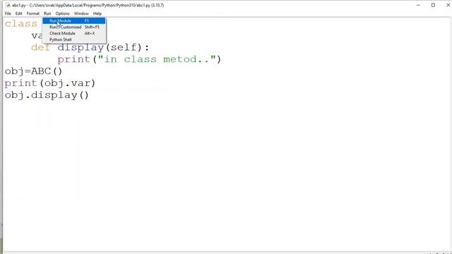classes and objects in python part1