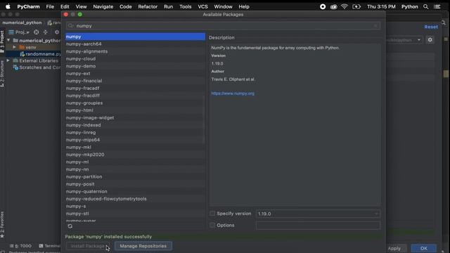 How To Install NumPy In PyCharm