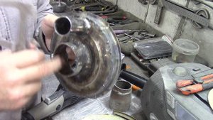 Чем удалить краску и как сделать кожух пылеотвод.