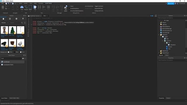 How to make a Health Bar - Roblox Scripting Tutorial