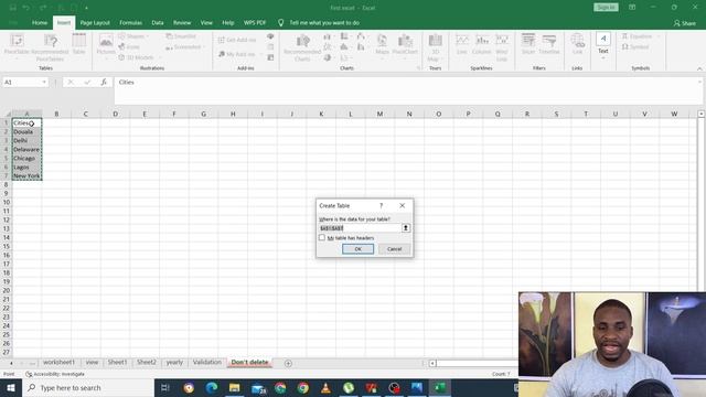 Day 10 - 90 days of Analytics : Excel Drop down list