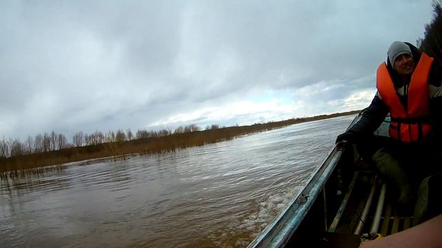 Сплав по Вятке - 2022. Прогулка по реке. 30 км по большой воде.