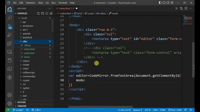 How to make a web CodeEditor like vscode using Codemirror смотреть онлайн