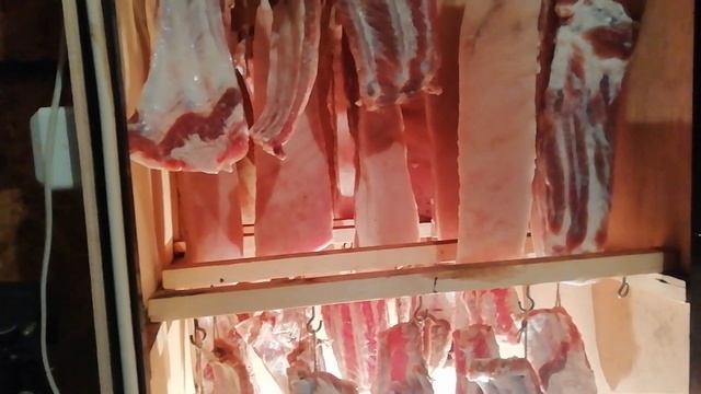Засолка и холодное копчение грудинки (30кг ) на дымогенераторе голден смоке.