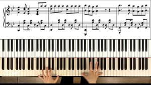 Дискотека Авария - Новогодняя piano cover с нотами