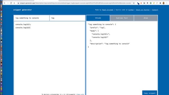 Code faster with VS Code Snippets