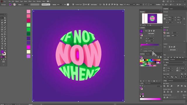 КАК СДЕЛАТЬ 3D ТЕКСТ? ОЧЕНЬ ПРОСТО. Урок в ADOBE ILLUSTRATOR смотреть онлайн