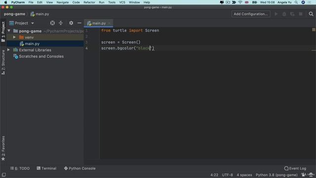 Set up the Main Screen | 100 Days of Code: The Complete Python Pro Bootcamp for 2022