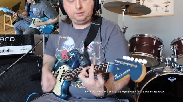 1969 Fender Competition Mustang Lake Placid Blue Made In USA смотреть онлайн