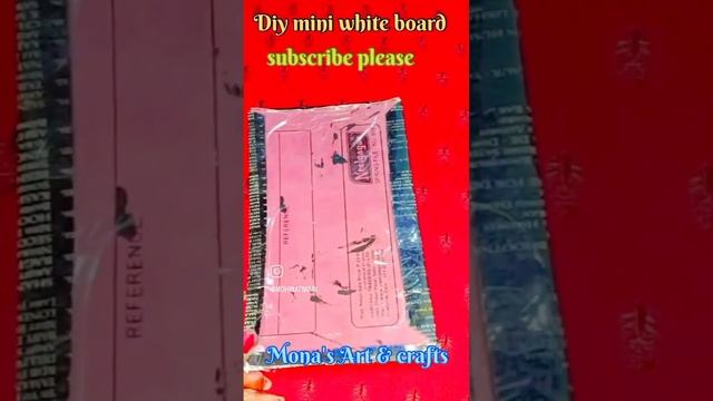 diy mini white board|how to make white board for kids|easy ideas of school supplies#shortcraft#diy