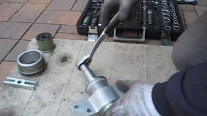 Запрессовка заднего сайлентблока переднего рычага