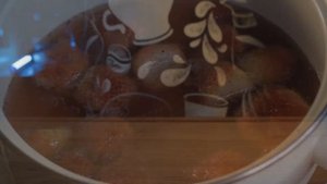 Легкий десерт / желе из замороженной клубники