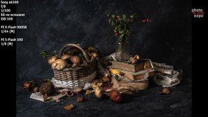 Съемка осеннего натюрморта. Видеоурок