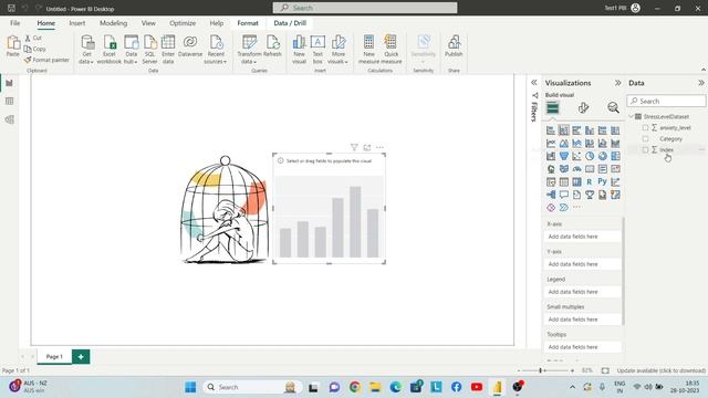 Power BI Report || Microsoft Power BI || Inserting text & Image in a Power BI Report