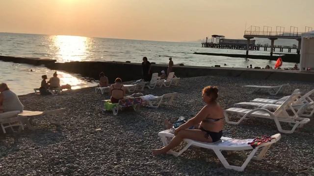 СОЧИ 2020.ПЛЯЖ «ИЗВЕСТИЯ» В КУРОРТНОМ ГОРОДКЕ.