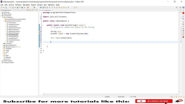 How to remove white spaces using java code | Automation Testing interview questions