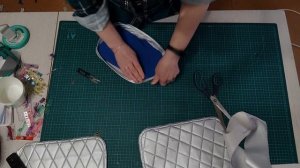 Практичная стеганая сумочка из кож. зама своими руками.