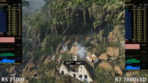 Ryzen 5 7500F vs Ryzen 7 7800x3D Test in 13 Games or R5 7500F vs R7 7800x3D